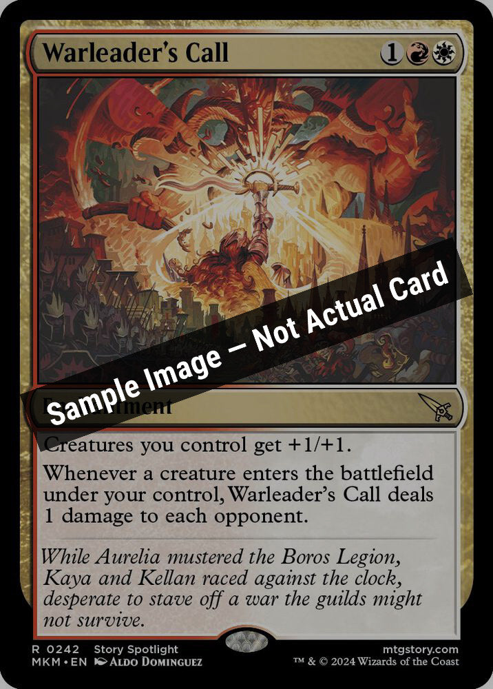 Magic,Murders at Karlov Manor,Warleader's Call - 242,Normal,Near Mint — Sample Image, Not Actual Card