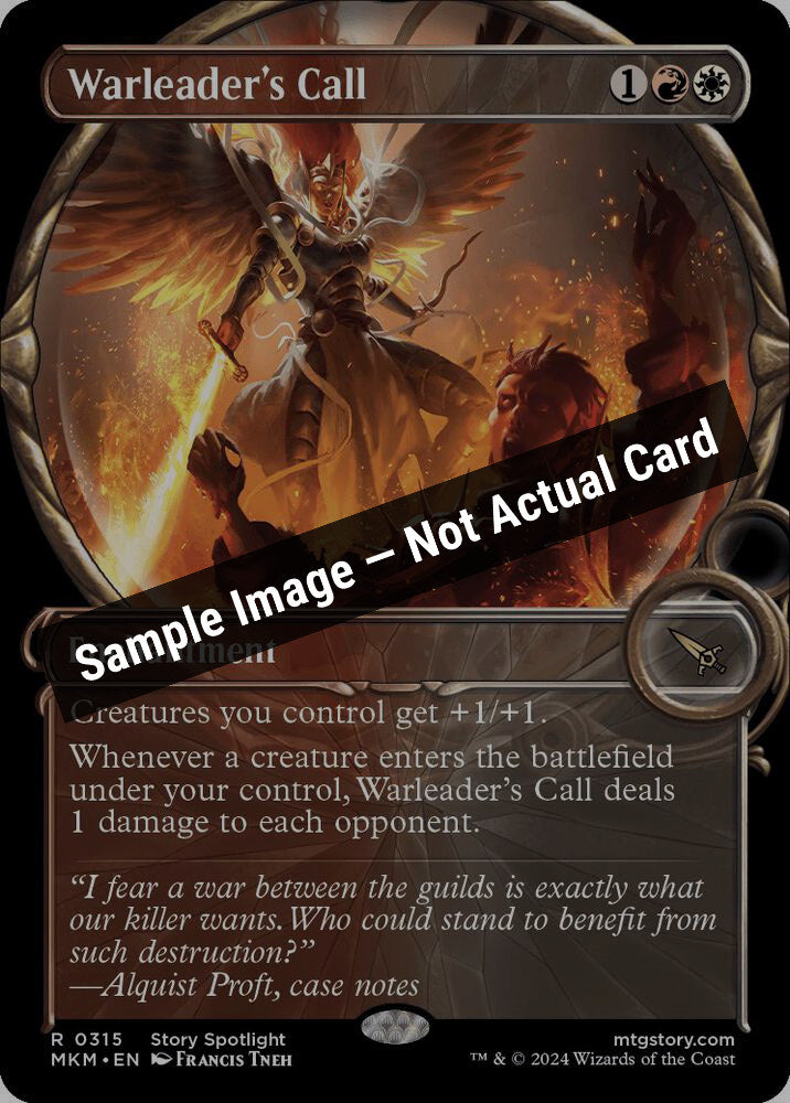 Magic,Murders at Karlov Manor,Warleader's Call (Showcase) - 315,Normal,Near Mint — Sample Image, Not Actual Card