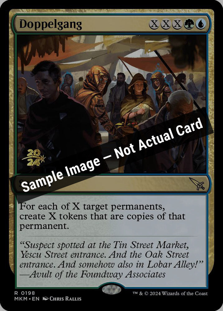 Magic,Prerelease Cards,Doppelgang - 198,Foil,Near Mint — Sample Image, Not Actual Card
