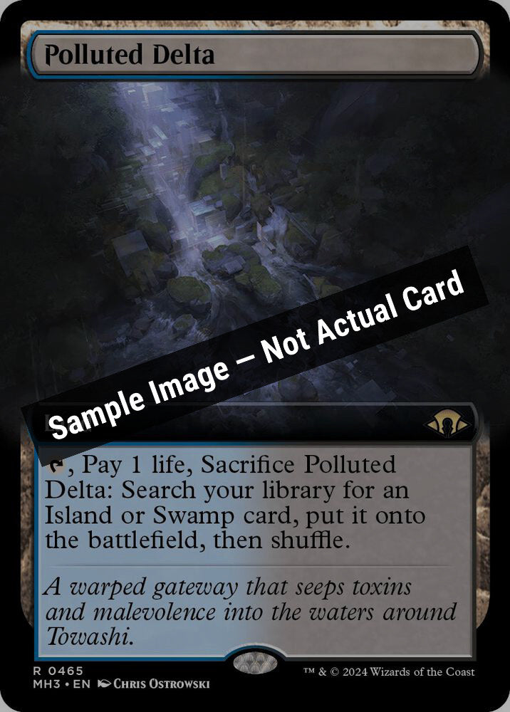 Magic,Modern Horizons 3,Polluted Delta (Extended Art) - 465,Normal,Near Mint — Sample Image, Not Actual Card