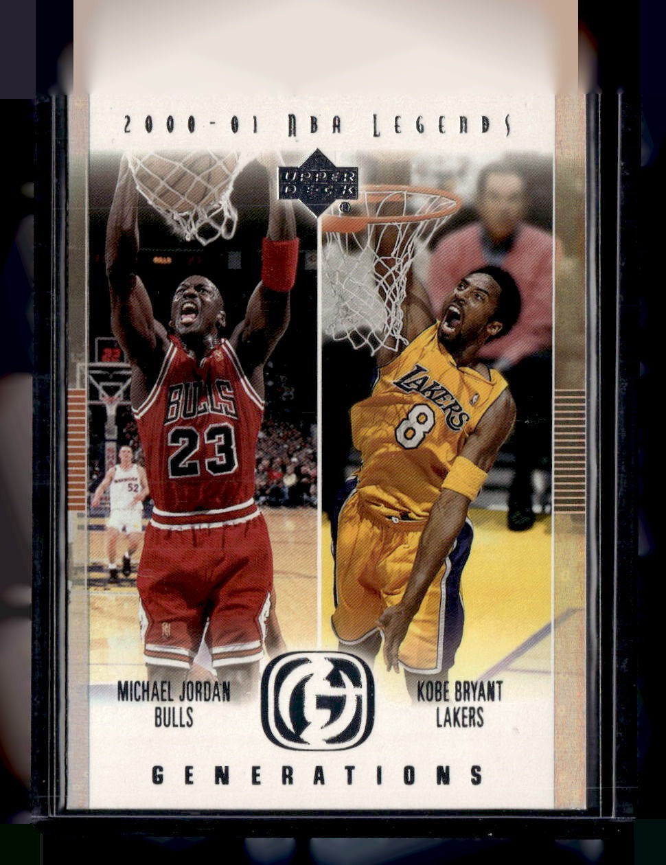 2000-01 Upper Deck Legends #G1 Michael Jordan / Kobe Bryant Generations — front