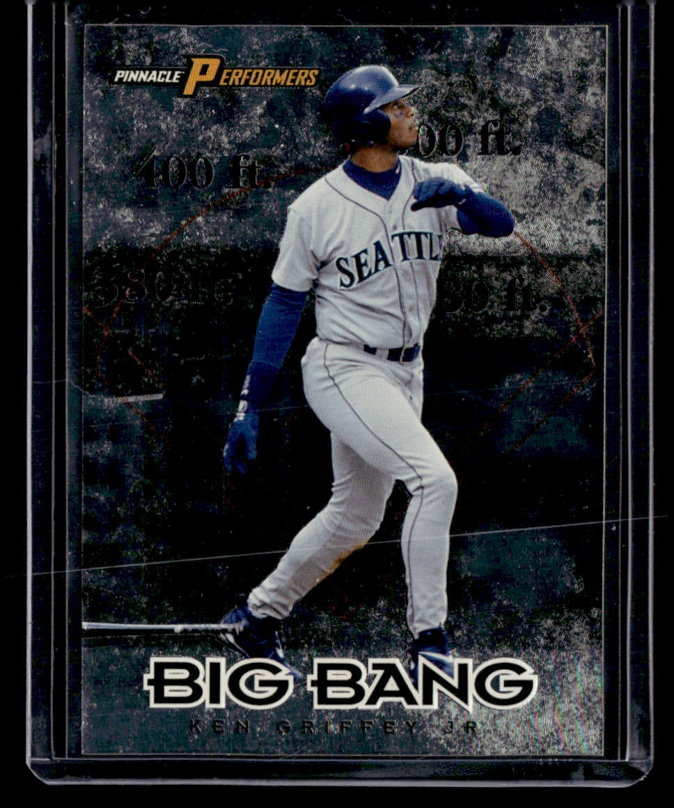 1998 Pinnacle Performers #1 Ken Griffey Jr. Big Bang #/2500 — front