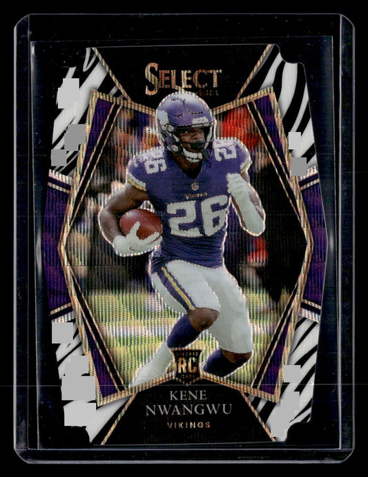 2021 Panini Select #274 Kene Nwangwu Zebra Prizm Die Cut — front