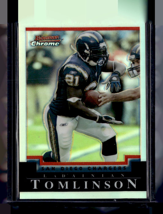 2004 Bowman Chrome #50 LaDainian Tomlinson Refractors #/500 — front