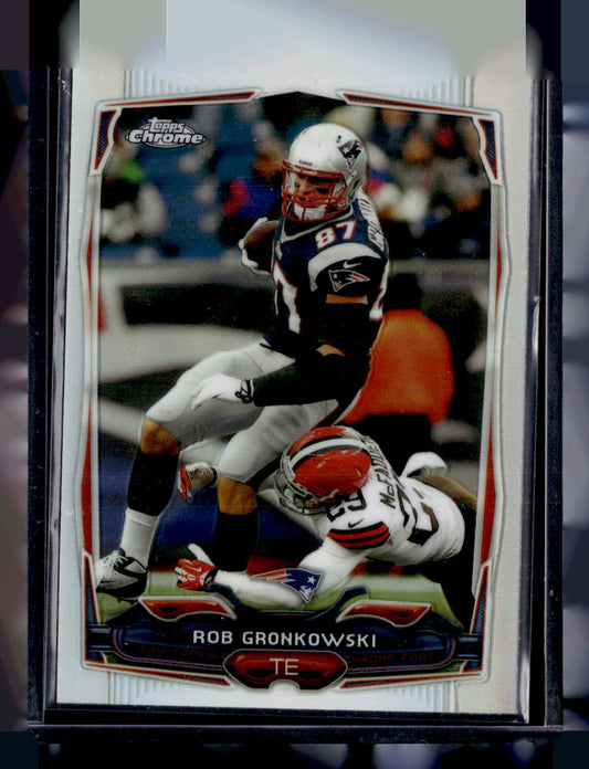 2014 Topps Chrome #82 Rob Gronkowski Refractor — front