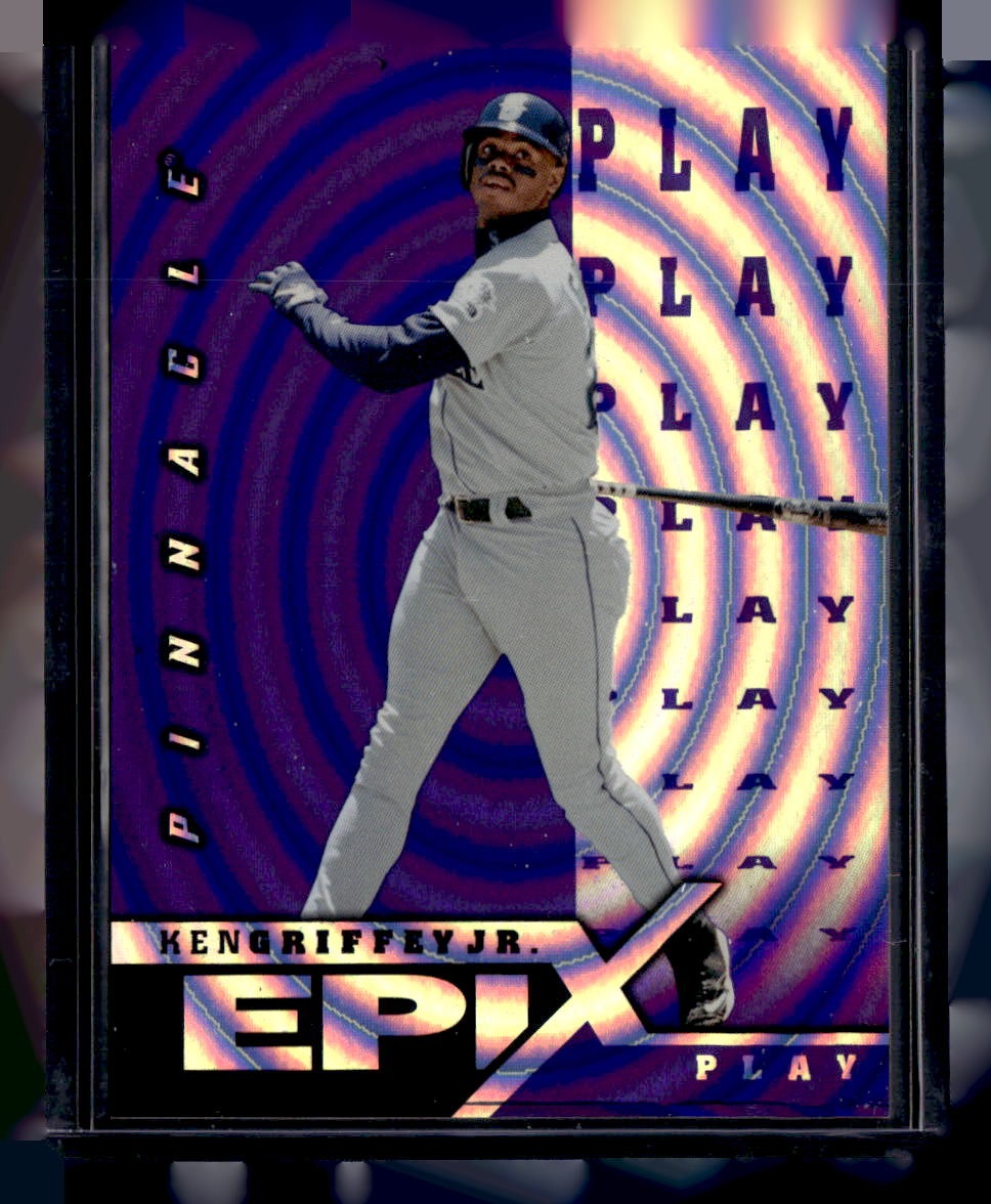 1998 Score #E1 Ken Griffey Jr. Epix Purple — front