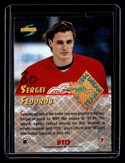 1994-95 Score #DT12 Sergei Fedorov Dream Team — back