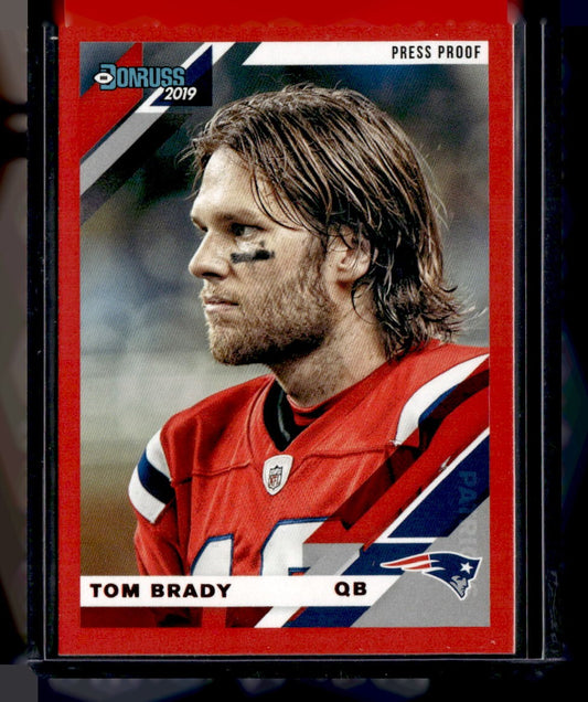 2019 Donruss #162V Tom Brady Press Proof Red — front