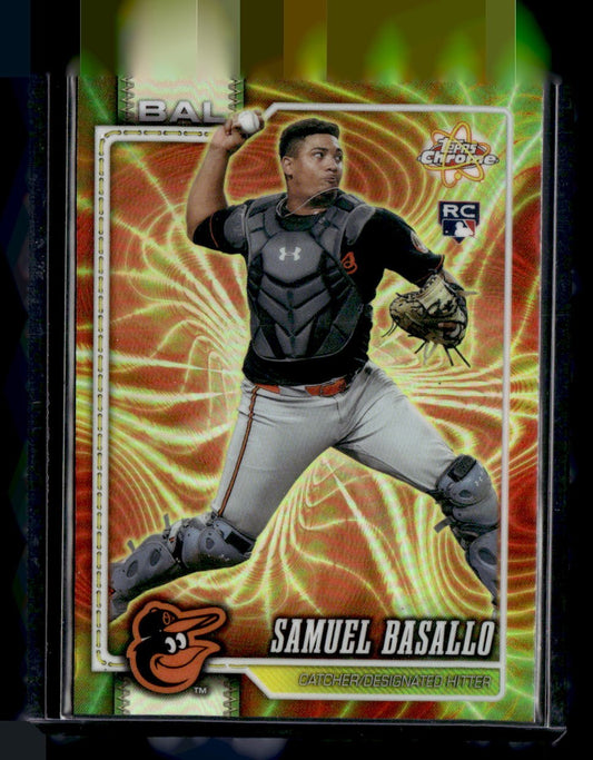 2026 Topps Chrome #RR-12 Samuel Basallo Radiating Rookies — front