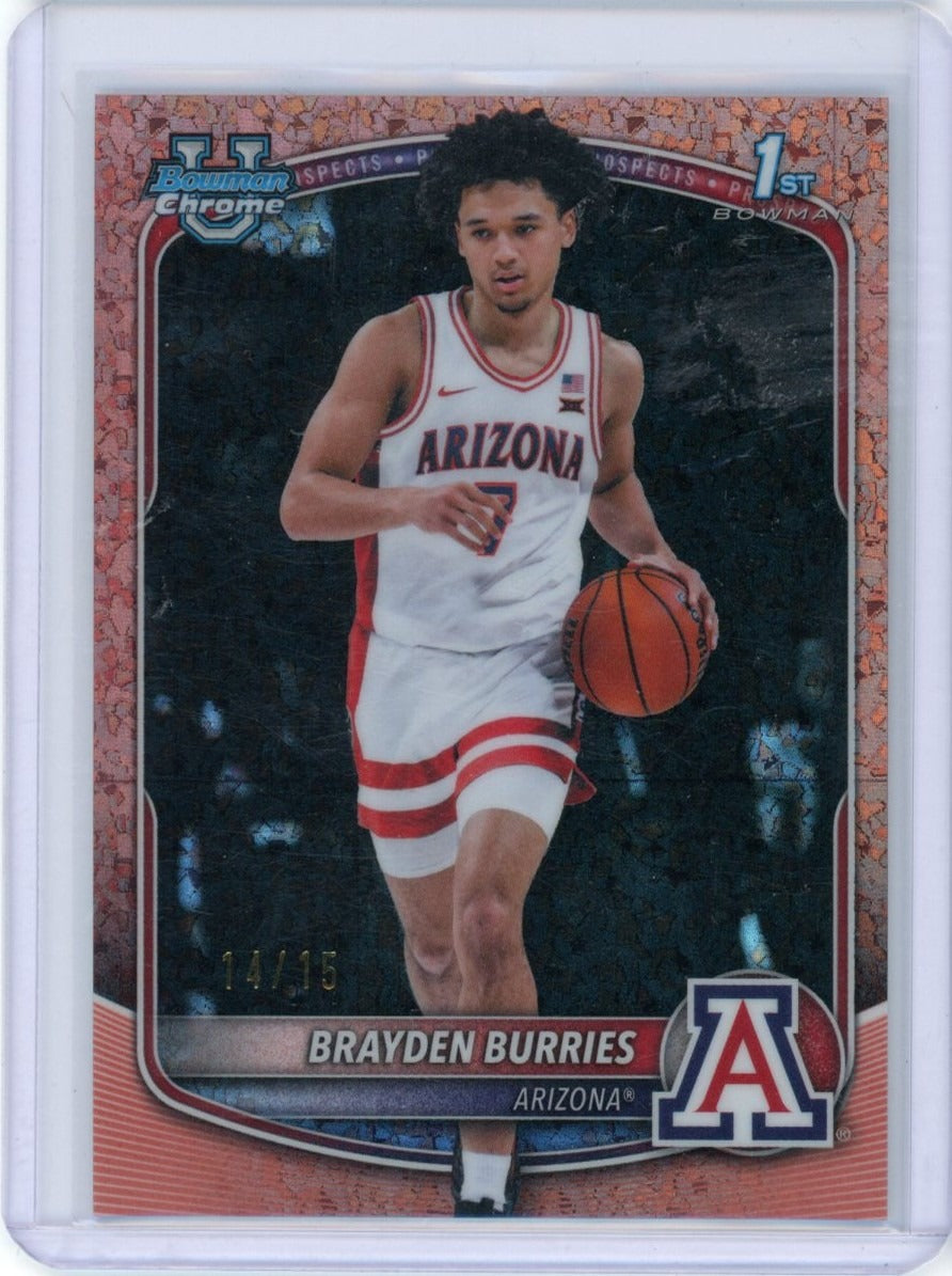 2025-26 Bowman #BCP-51 Brayden Burries Chrome Prospects /15 — front