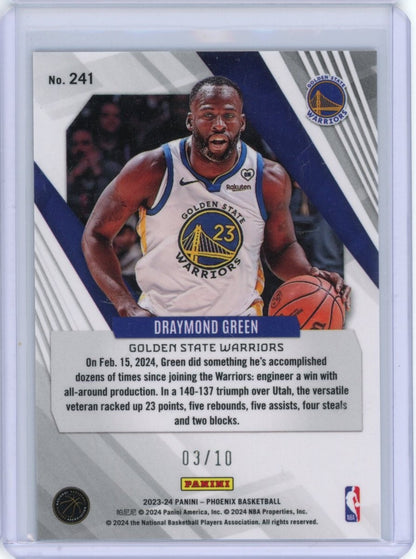 2023-24 Panini Phoenix #241 Draymond Green /10 — back