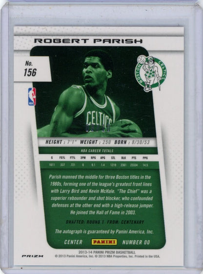 2013-14 Panini Prizm #156 Robert Parish /10 — back