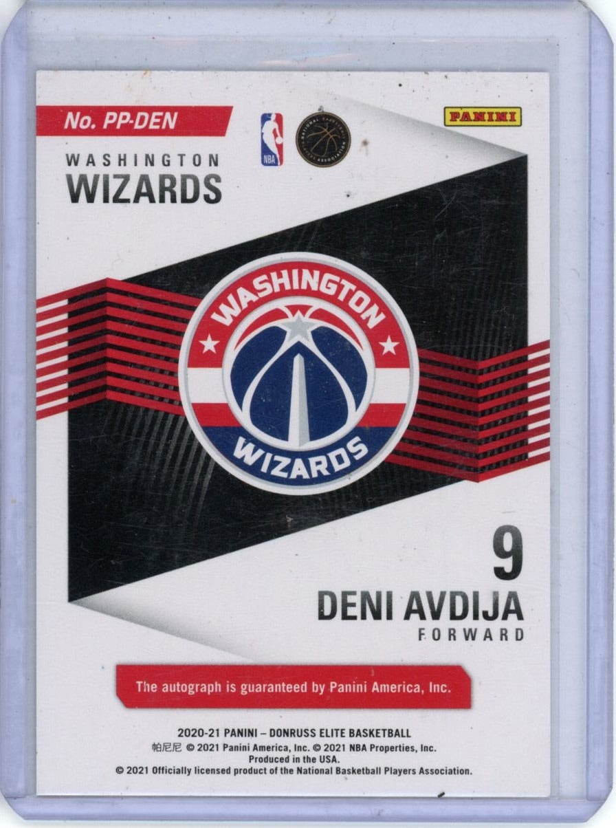 2020-21 Panini Donruss Elite Basketball Pen Pals Deni Avdija /75 — back