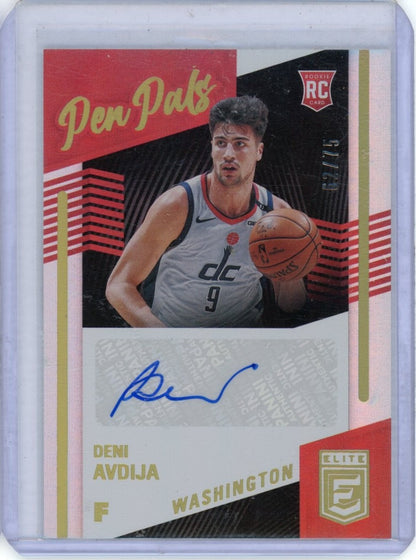 2020-21 Panini Donruss Elite Basketball Pen Pals Deni Avdija /75 — front