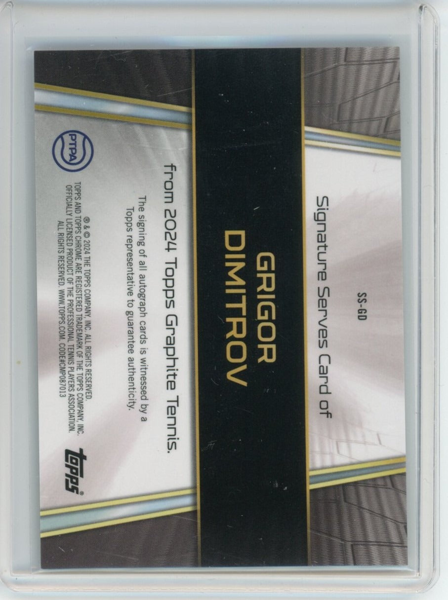 2024 Topps Graphite #SS-GD Grigor Dimitrov /50 — back
