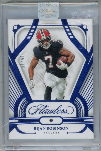 2024 Panini Flawless #3 Bijan Robinson /15 — back