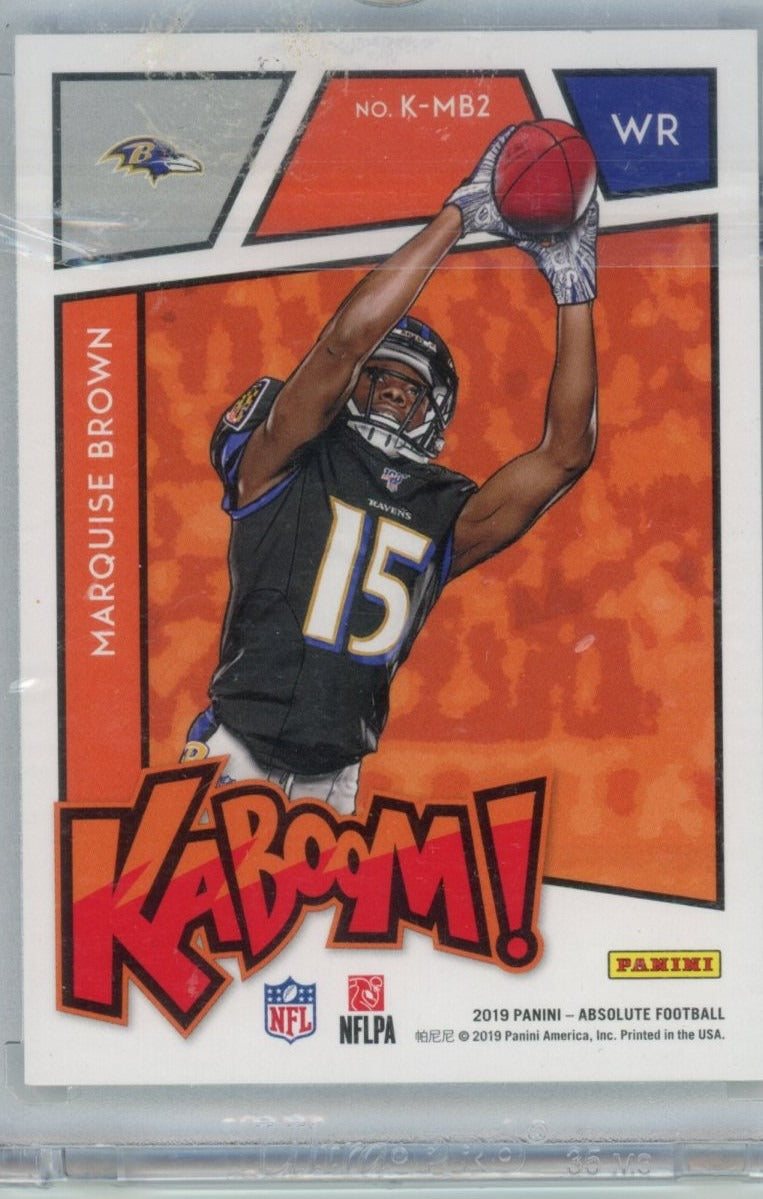 2019 Panini Absolute #K-MB2 Marquise Brown Kaboom — back