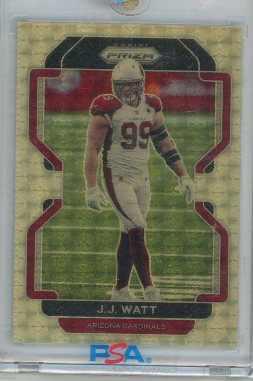 2021 Panini Prizm #79 J.J. Watt /5 — front