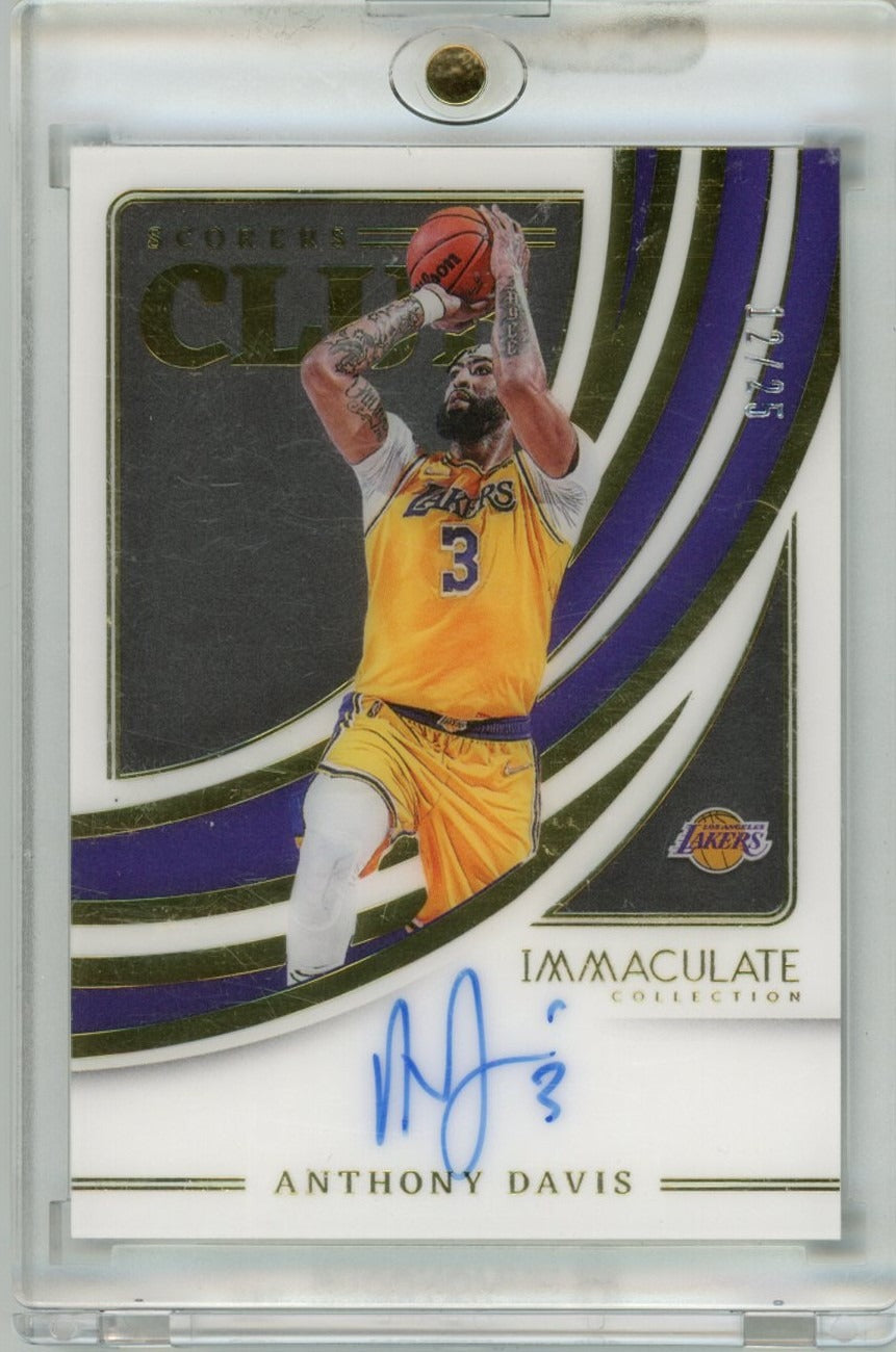 2021-22 Panini Immaculate #SCS-ADL Anthony Davis /25 — front