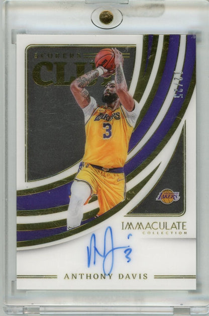 2021-22 Panini Immaculate #SCS-ADL Anthony Davis /25 — front
