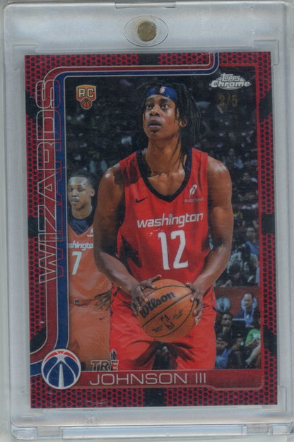 2025-26 Topps Chrome #256 Tre Johnson III — front