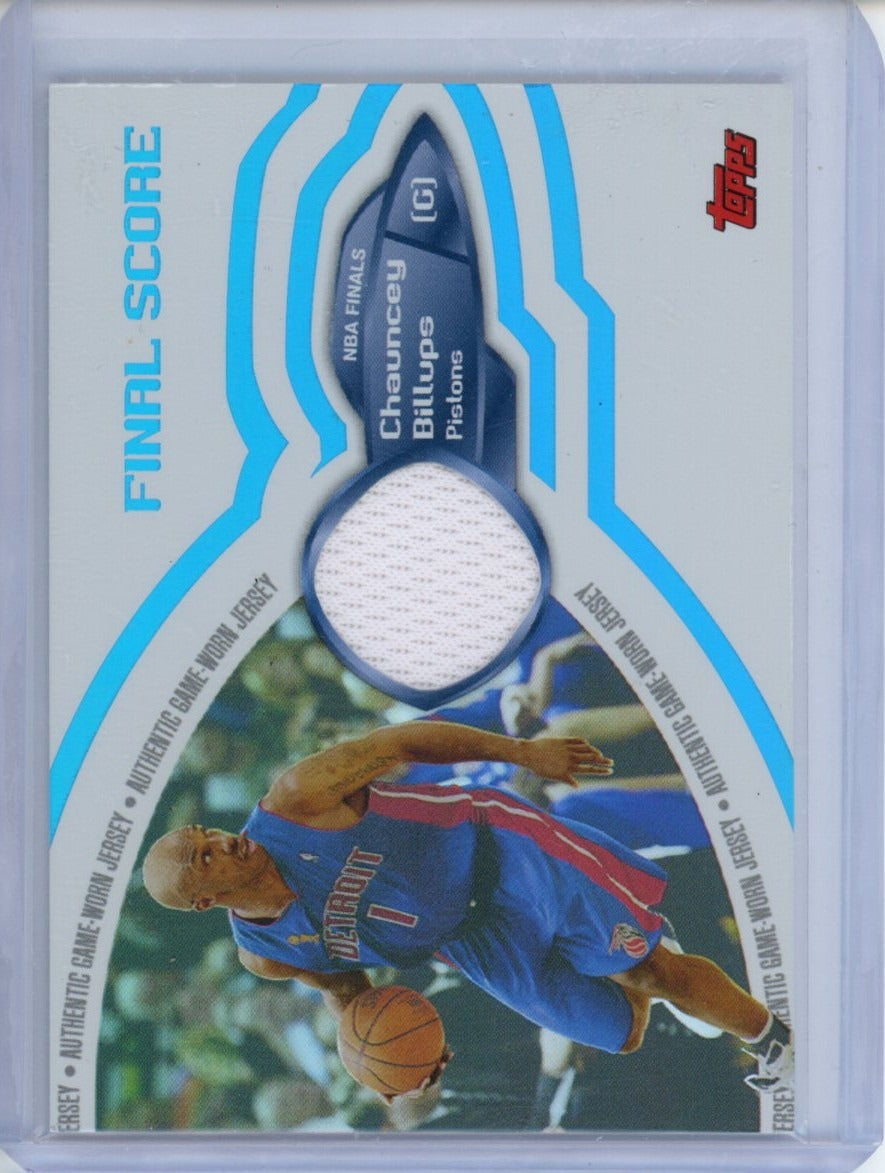 2005-06 Topps Big Game #FSR-CB Chauncey Billups Final Score Relics #/133 — front