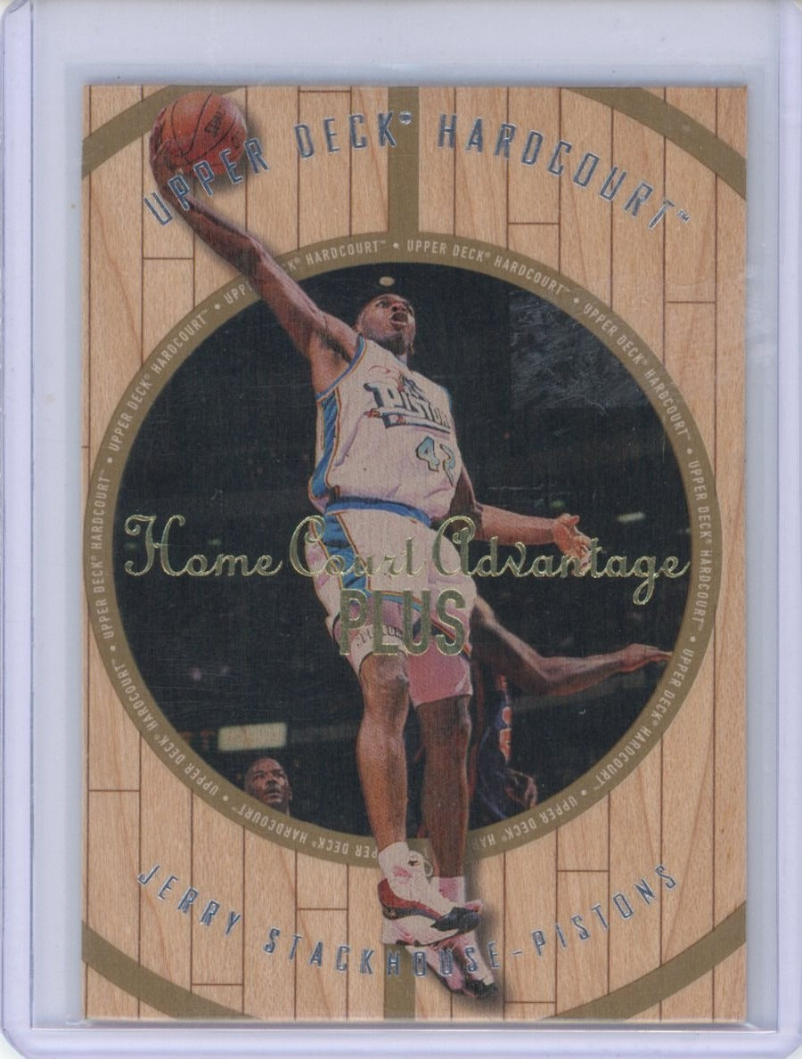 1998 Upper Deck Hardcourt #67 Jerry Stackhouse Home Court Advantage Plus #/500 — front