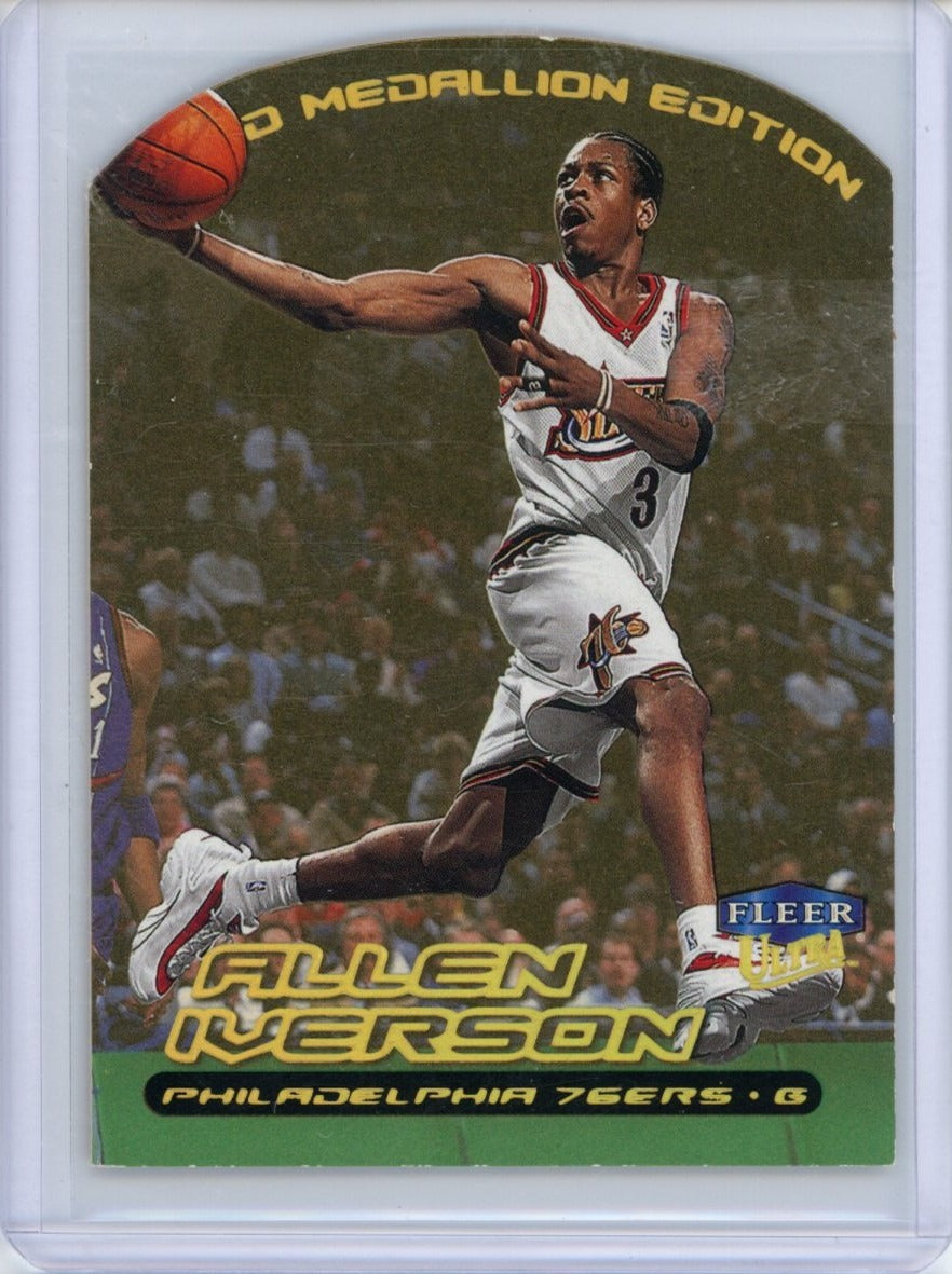 1999-00 Ultra #20G Allen Iverson Gold Medallion — front