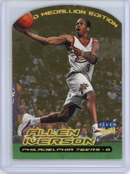 1999-00 Ultra #20G Allen Iverson Gold Medallion — front