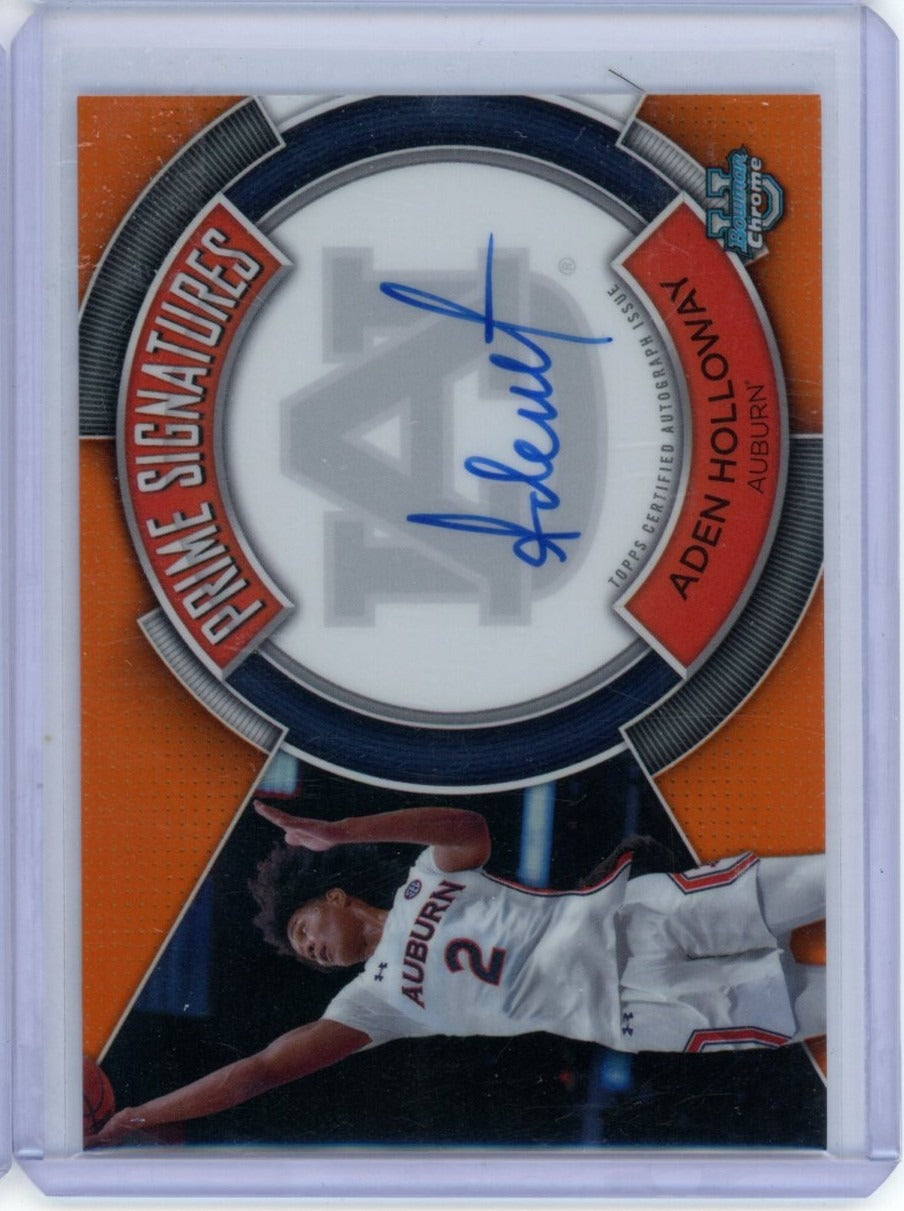 2023-24 Topps Bowman Chrome #PCS-AH Aden Holloway Orange Refractor #/25 — front