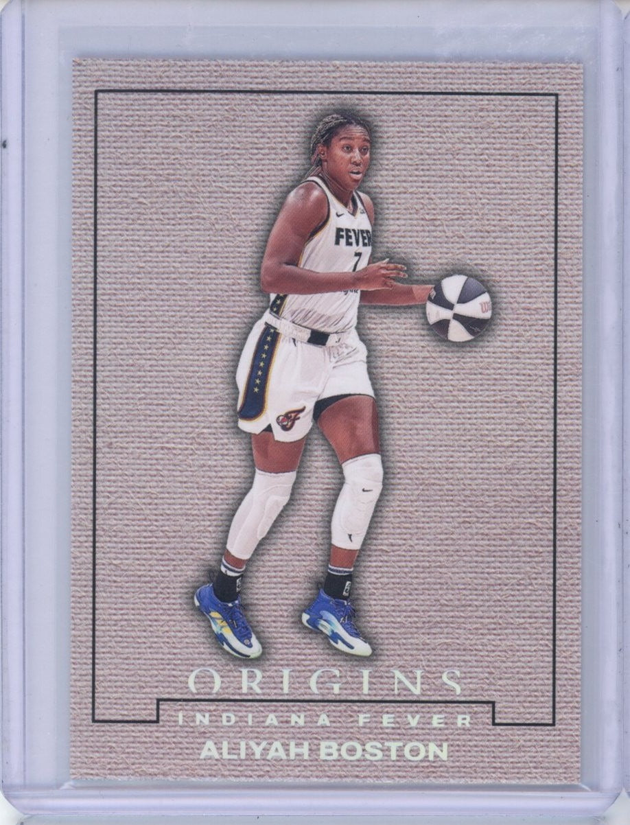 2024 Panini Origins WNBA #5 Aliyah Boston Blank Slate — front