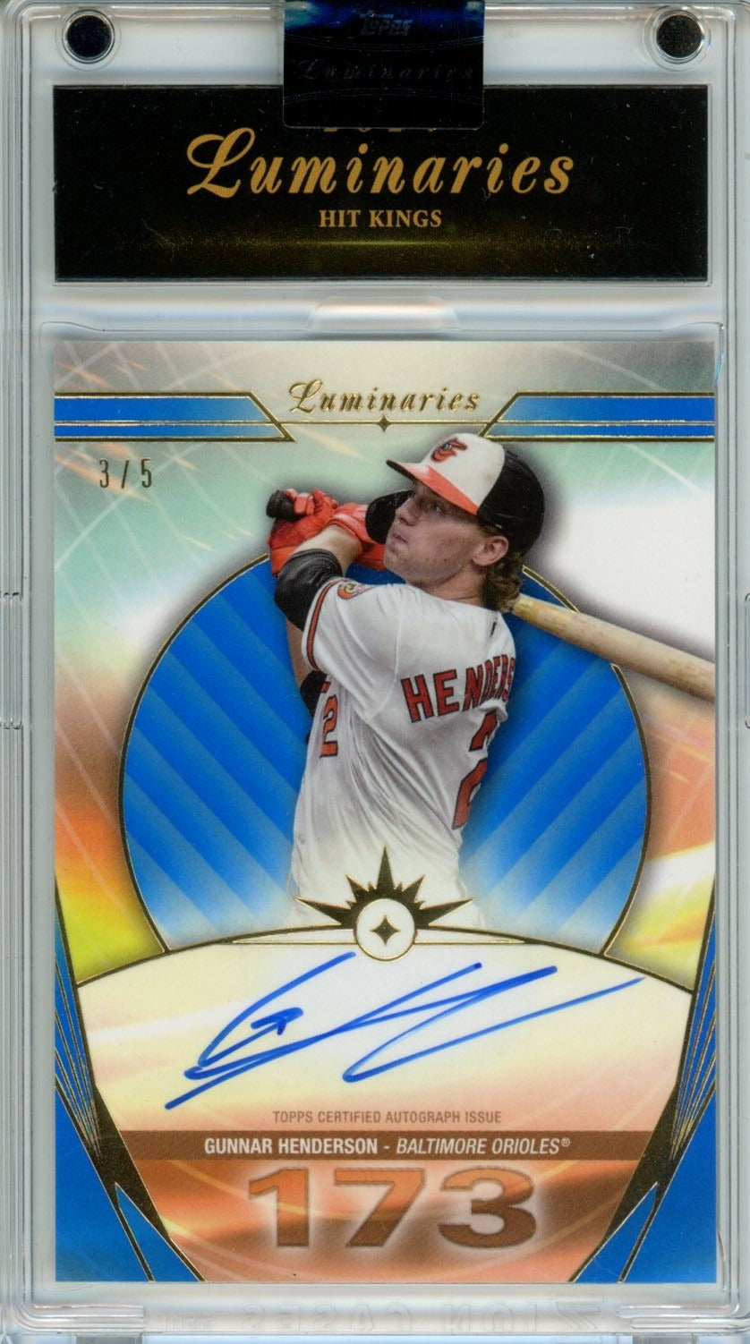 2024 Topps Luminaries #HK-GH Gunnar Henderson /5 — front
