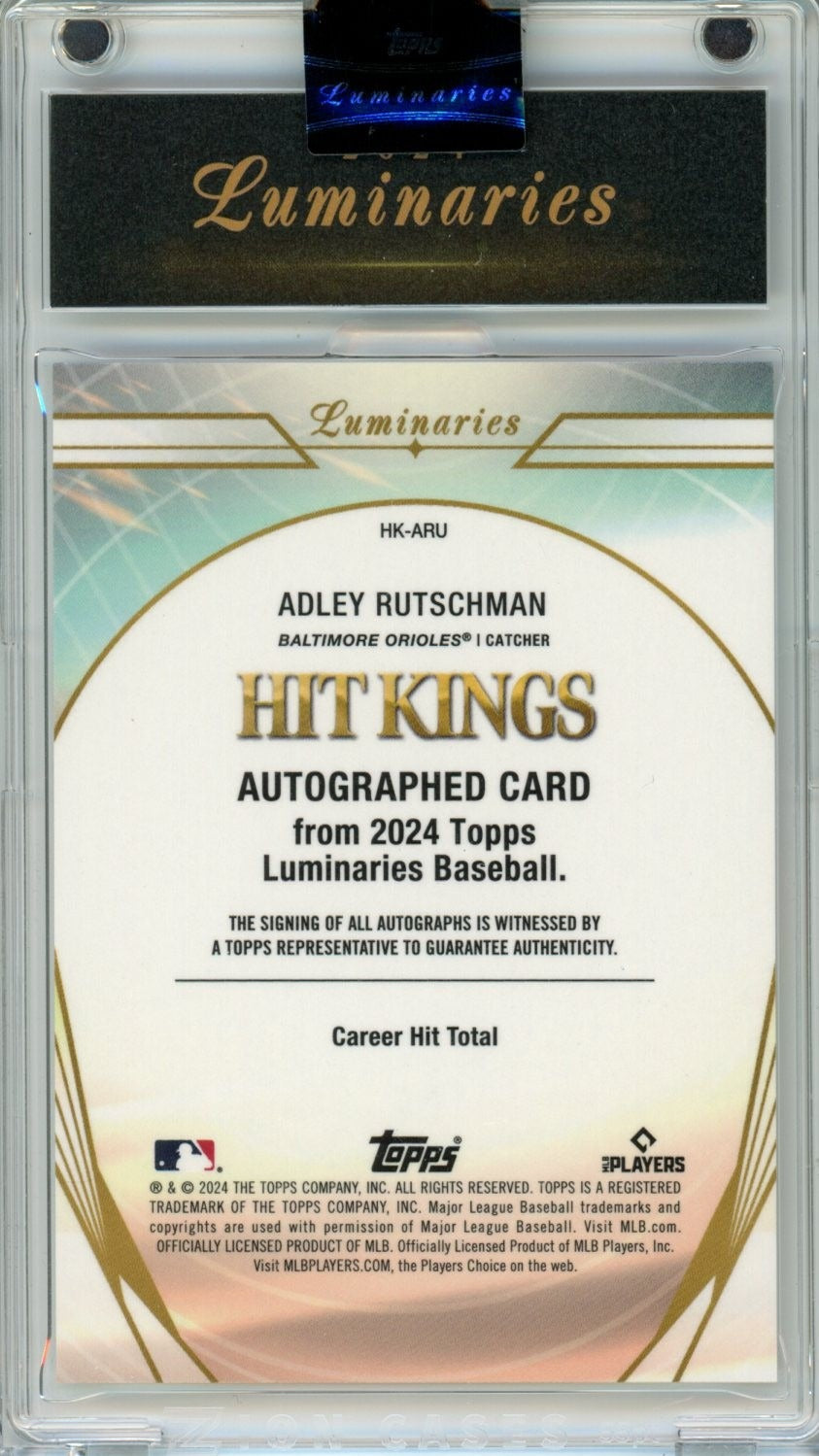 2024 Topps Luminaries #HK-ARU Adley Rutschman /25 — back