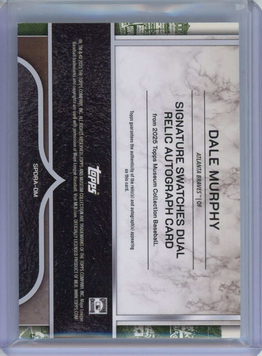 2025 Topps Museum Collection #SPDRA-DM Dale Murphy Gold #/50 — back