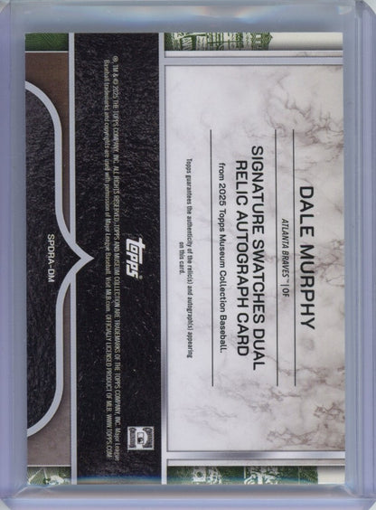 2025 Topps Museum Collection #SPDRA-DM Dale Murphy Gold #/50 — back