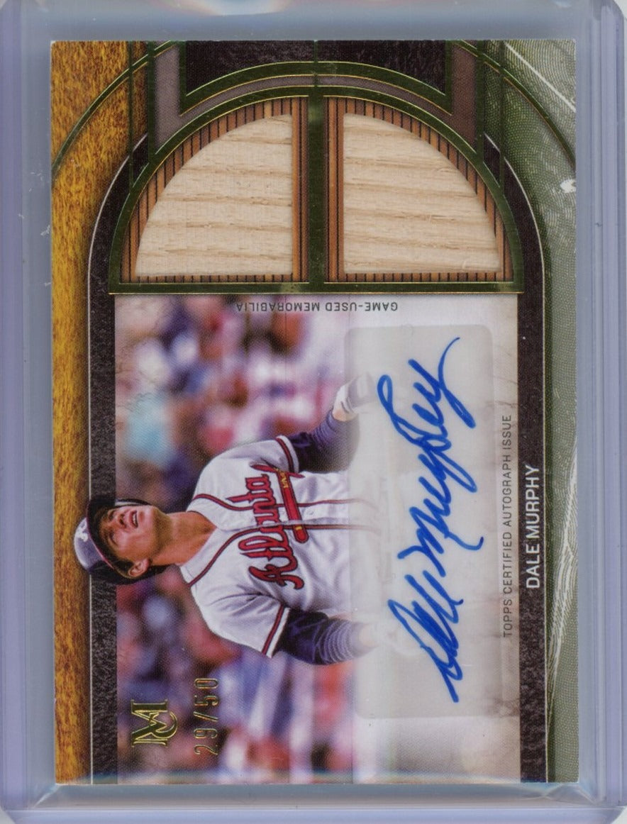 2025 Topps Museum Collection #SPDRA-DM Dale Murphy Gold #/50 — front