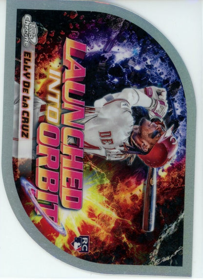 2024 Topps Chrome Cosmic #LIO-25 Elly De La Cruz Launched into Orbit — front