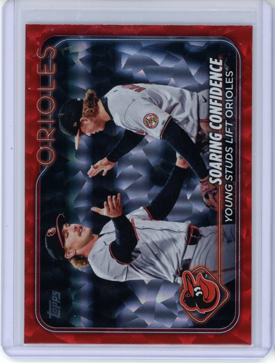 2024 Topps Update Soaring Confidence Jackson Holliday / Gunnar Henderson /199 — front