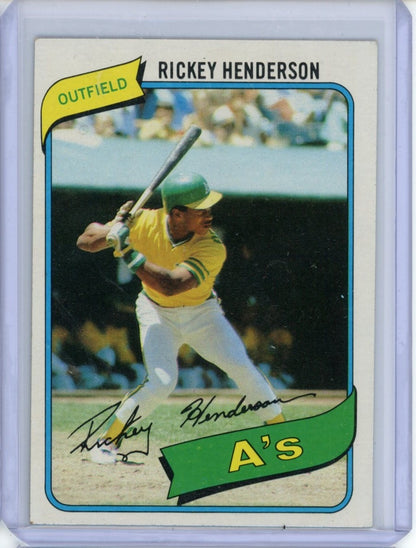 1980 Topps #482 Rickey Henderson — front