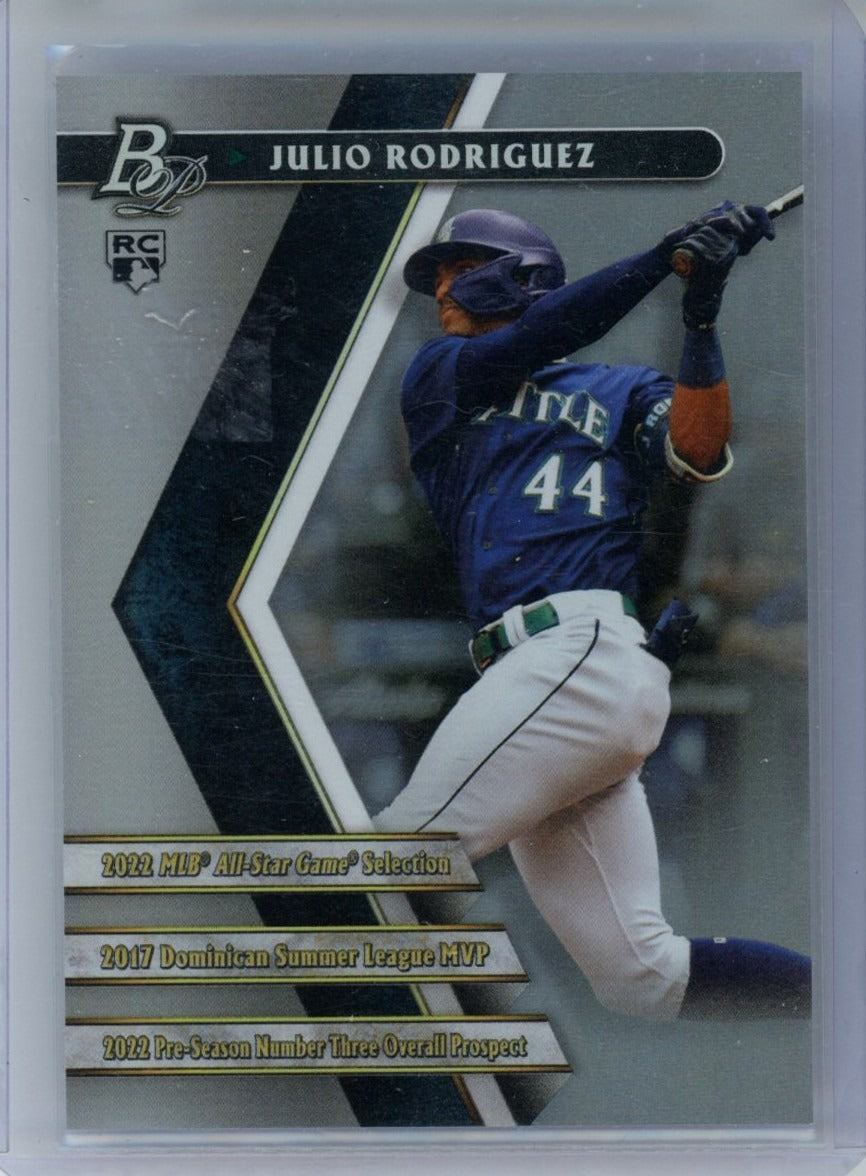 2022 Bowman Platinum #PPF-20 Julio Rodriguez Platinum Portfolios — front