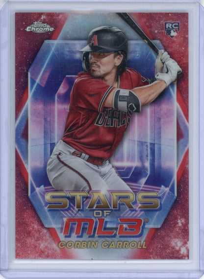 2023 Topps #SMLBC-34 Corbin Carroll Stars of MLB Chrome /75 — front