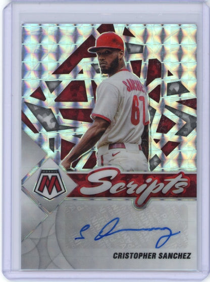 2022 Panini Mosaic #SC-CS Cristopher Sanchez Scripts — front