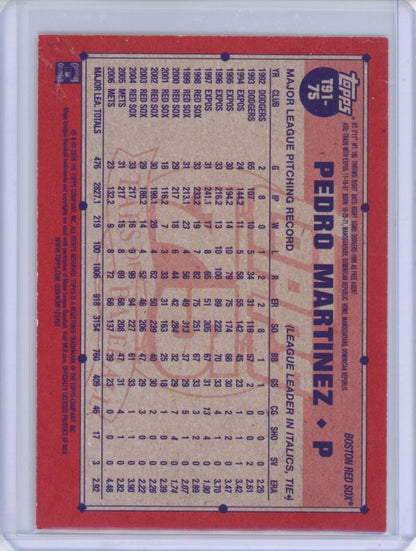 2026 Topps #T91-75 Pedro Martinez /25 — back