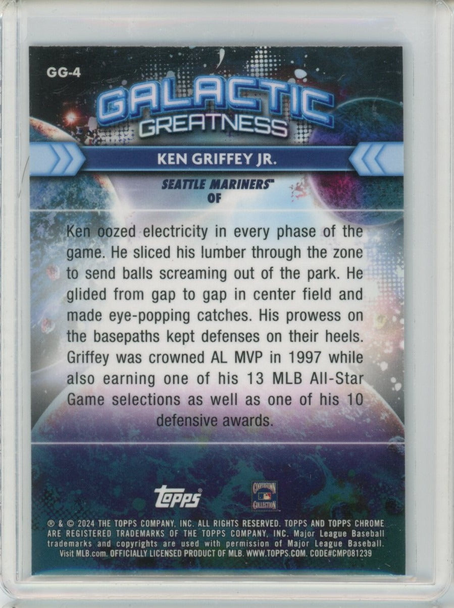 2024 Topps Chrome Cosmic #GG-4 Ken Griffey Jr. Galactic Greatness — back