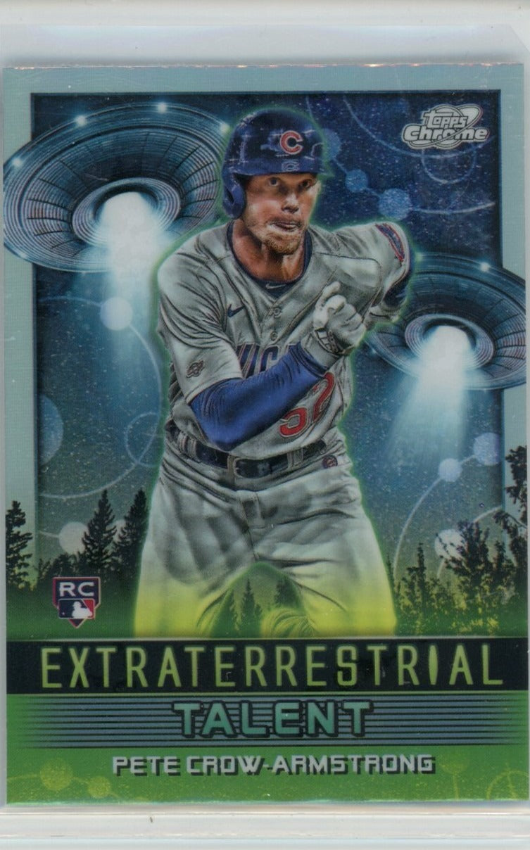 2024 Topps Chrome Cosmic #ET-9 Pete Crow-Armstrong Extraterrestrial Talent — front
