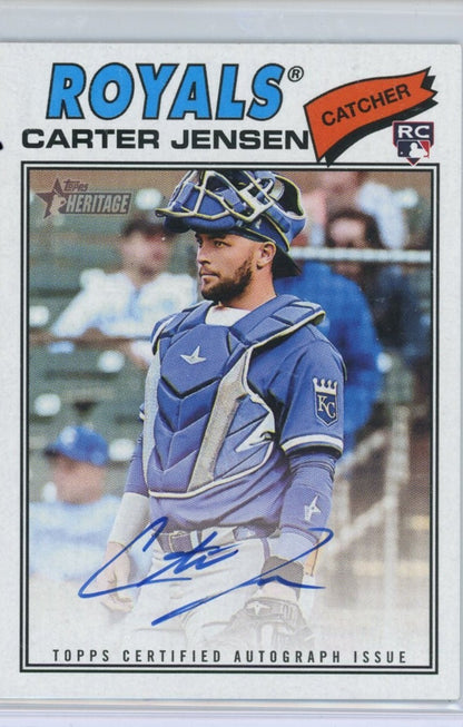 2026 Topps Heritage #ROA-CJ Carter Jensen Real One Autographs — front