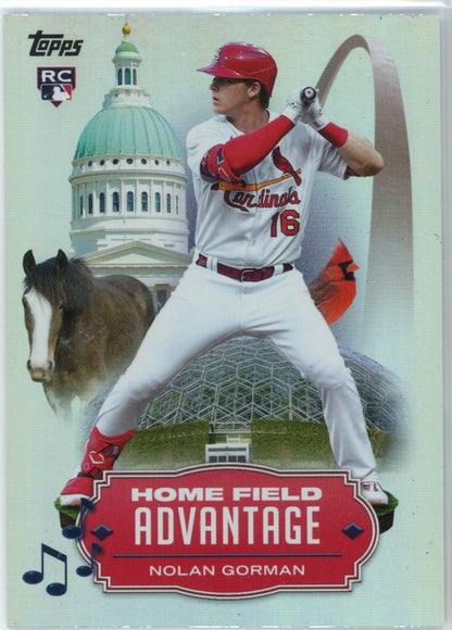 2023 Topps #HA-1 Nolan Gorman Home Field Advantage — front