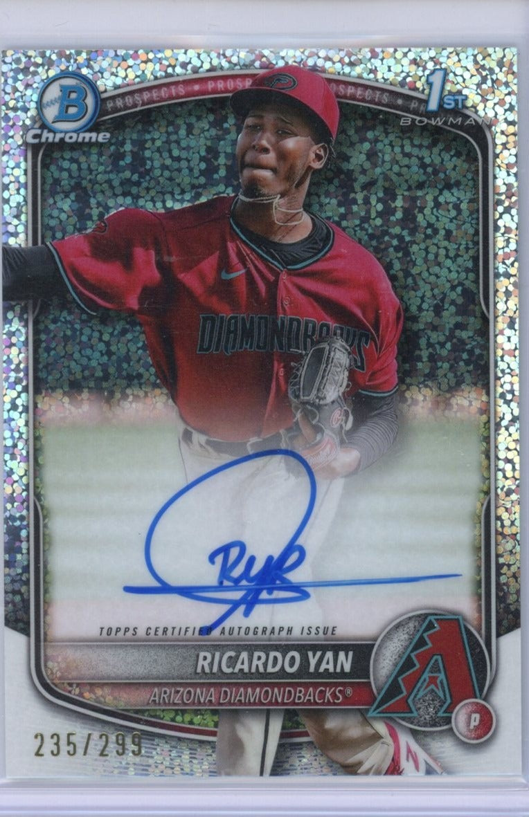 2025 Bowman #CPA-RY Ricardo Yan Chrome Prospect /299 — front