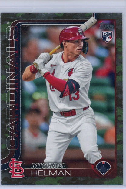 2025 Topps #418 Michael Helman Camo /25 — front