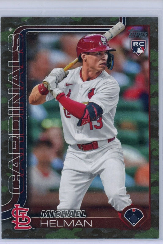 2025 Topps #418 Michael Helman Camo /25 — front